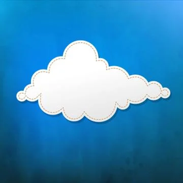 Blue texture with speech bubble Stock Illustration