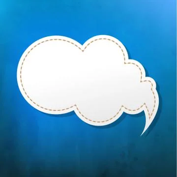 Blue texture with speech bubble Stock Illustration