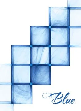 Blue textured grid Stock Illustration