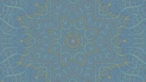 Blue textured kaleidoscope pattern abstract background loop a soft video Stock Footage 334656529