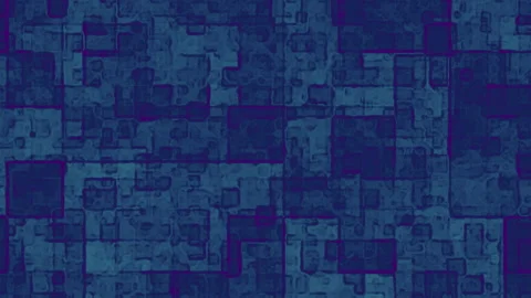 Blue textured rectangles form a dense abstract pattern Vidéo 297883145