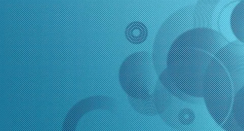 Blue textured surface with small white dots and large dark blue circles patte Illustrazione stock