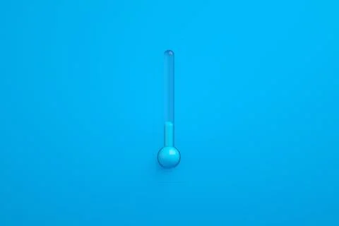 Blue thermometer concept of cold winter Stock Illustration