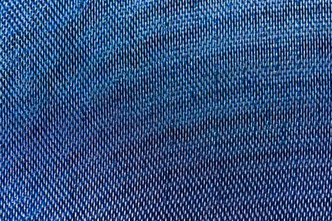  Blue thread fabric pattern macro closeup 스톡 사진