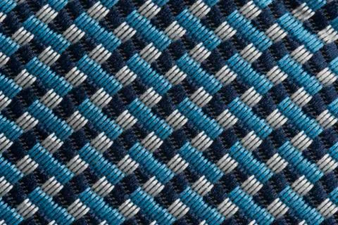 Blue thread fabric pattern macro closeup 스톡 사진