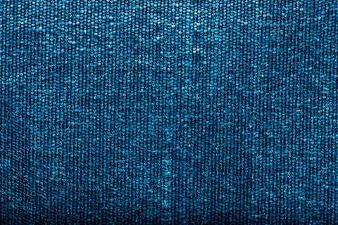 Blue thread fabric pattern macro closeup 写真素材