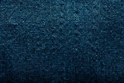 Blue thread fabric pattern macro closeup Foto stock