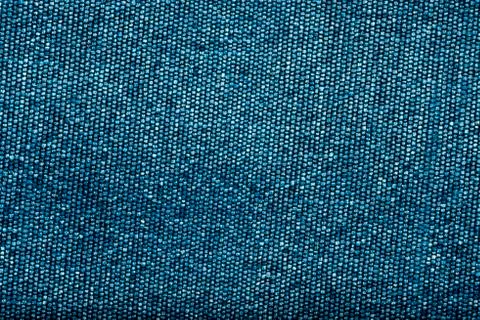 Blue thread fabric pattern macro closeup Stock Photos