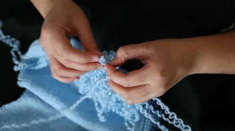 Blue thread Stock Footage 21089975