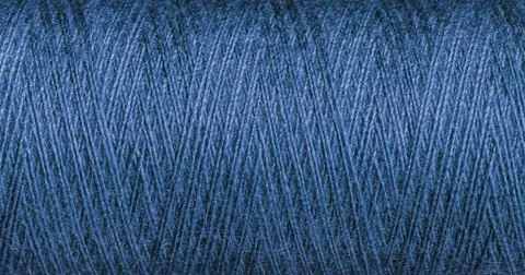 Blue Thread Texture with Weave for Versatile Design Projects Stock Photos
