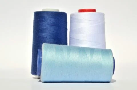 Blue threads Stock Photos