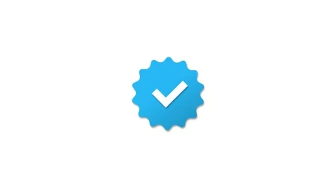 Blue tick checkmark popups on isolated background. Stock-Footage 239733195