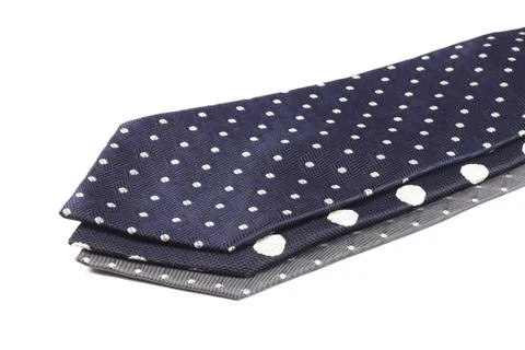 Blue tie close up isolated Stock Photos