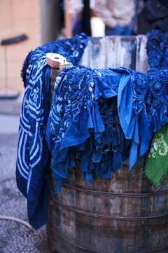 Blue Tie Dye Stock Photos