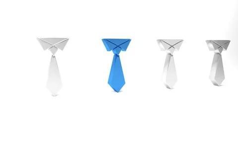 Blue Tie icon isolated on white background. Necktie and neckcloth symbol. M.. Stock-Illustration