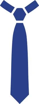 Blue tie symbol Stock Illustration