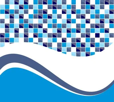 Blue tile background Stock Illustration