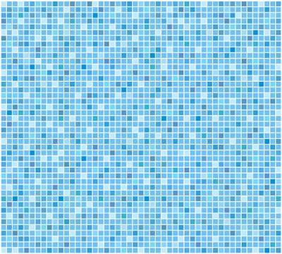 Blue tile bathroom or pool mosaic background, stock vector illustration Stock Illustration