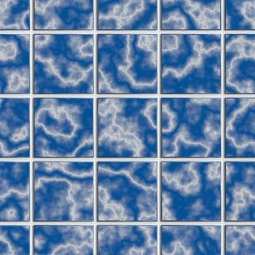 Blue tile seamless background Stock Illustration