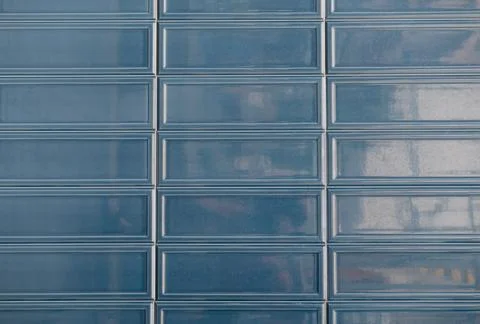 Blue tile wall background texture Stock Photos