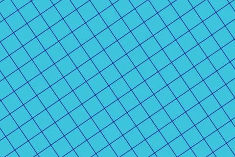 Blue tiled surface with small square pattern and grid lines Stock Illustration