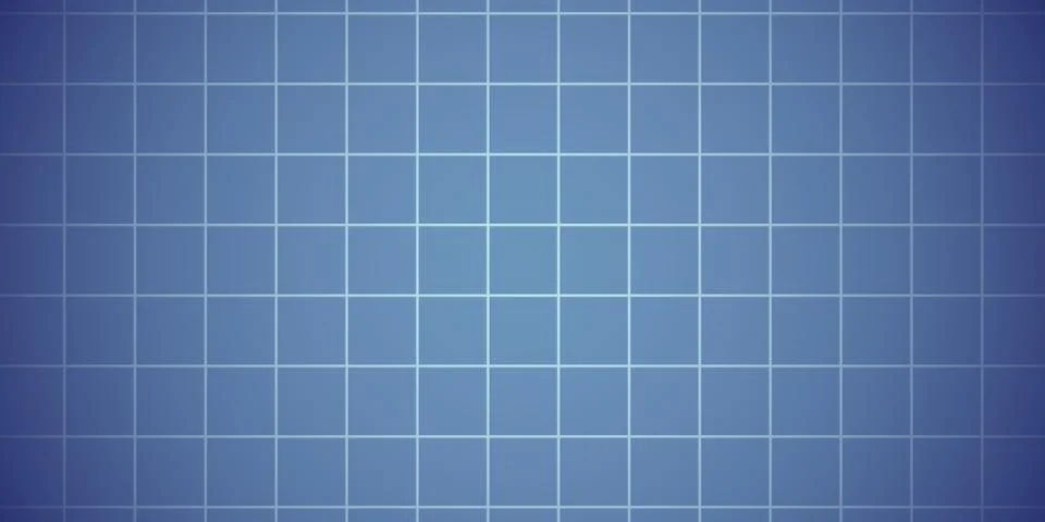 Blue tiled wall horizontal background with vignette round gradient shadow Illustrazione stock