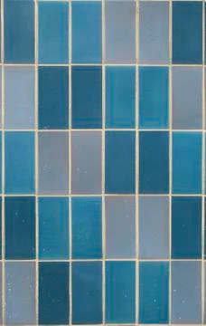 Blue tiles pattern Stock Photos