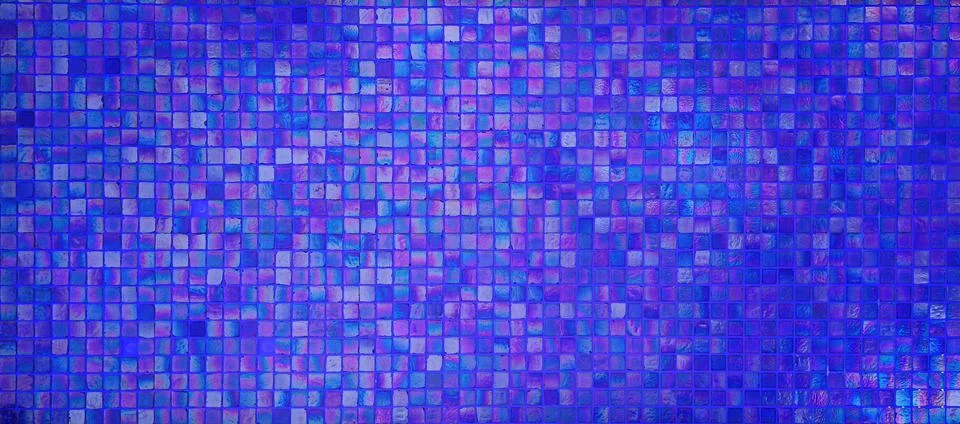 Blue tiles pattern square texture background. Stock Photos