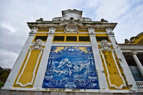 Blue tiles Stock Photos