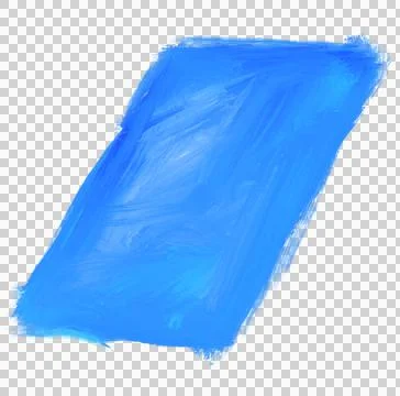 Blue tilted rectangle shape oil painting stroke texture artistic art イラスト素材