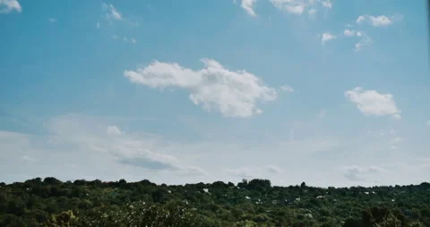 Blue time-lapse sky Stock Footage 135292889