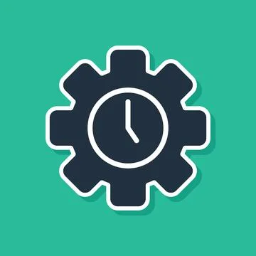 Business training icon in flat style. Gear with people vector