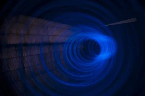 Blue Time Tunnel Vortex Foto stock