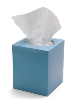 Blue Tissue Box Stock Photos