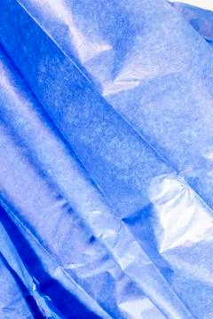 Blue Tissue paper Stock Photos