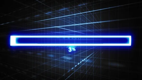 Blue title loading animation background Stock Footage 117587659