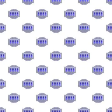 Blue toggle switch electric control panel seamless pattern 库存插图