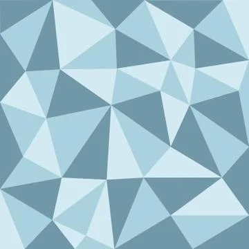 Blue tone low polygon pattern Stock Illustration