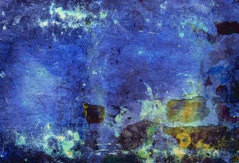Blue toned wall Stock Photos