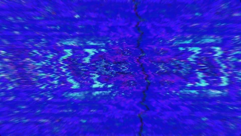 Blue tones, computer generated futuristic clip, iridescent bad signal imitation Stock Footage 121423402