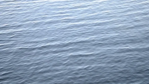 Blue Tones Water Waves Surface as Background Stock Footage 123425795
