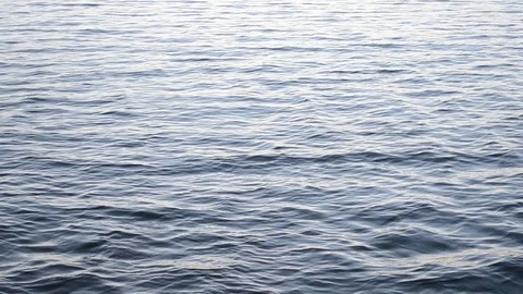 Blue Tones Water Waves Surface as Background Stock Footage 123425816
