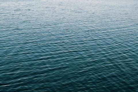Blue Tones Water Waves Surface as Background Stock Photos