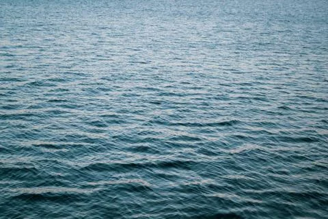 Blue Tones Water Waves Surface as Background Stock Photos