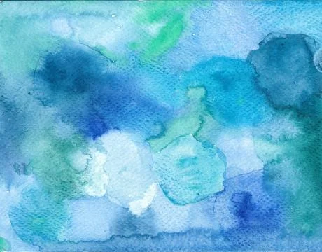 Blue tones watercolor pattern, design Illustrazione stock