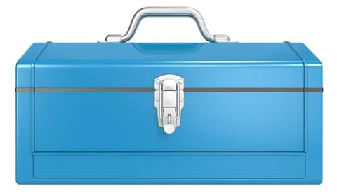 Blue Toolbox. Stock Illustration