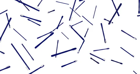 Blue Toothbrush falling slow motion - 3D animation Stock Footage 249785493