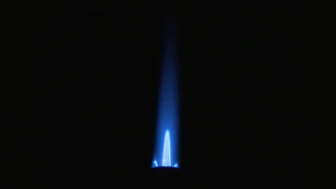 Blue Torch Flame-Vertical Stock Footage 91123886