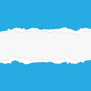 Blue torn paper Stock Illustration