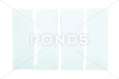 Blue torn paper strips Stock Photos